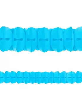 Blue Caribbean Paper Garland (12ft)
