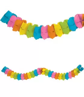 Multi-Colored Paper Garland (12ft)