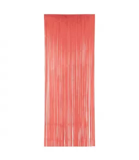 Summer Pantone 'Living Coral' Plastic Door Curtain (1ct)
