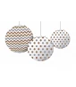 Mixed Metallic Polka Dots Chevron Paper Lanterns (3ct) Mixed Metallic Polka Dots Chevron Paper Lanterns (3ct)