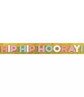 Pastel Confetti Giant Foil Fringe Banner (10ft)