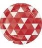 Classic Red Fractal Small Paper Plates (8ct) Classic Red Fractal Small Paper Plates (8ct)
