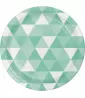 Fresh Mint Fractal Large Paper Plates (8ct) Fresh Mint Fractal Large Paper Plates (8ct)