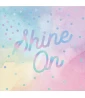 Iridescent Watercolor 'Shine On' Small Napkins (16ct) Iridescent Watercolor 'Shine On' Small Napkins (16ct)