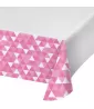 Candy Pink Fractal Plastic Table Cover (1ct) Candy Pink Fractal Plastic Table Cover (1ct)