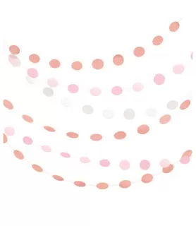 Rose Gold Blush String Decorations (6ct)