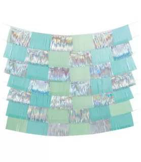 Silver Iridescent Fringe Backdrop (9pc)