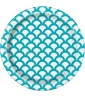 Caribbean Teal Scallop Small Paper Plates (8ct) Caribbean Teal Scallop Small Paper Plates (8ct)