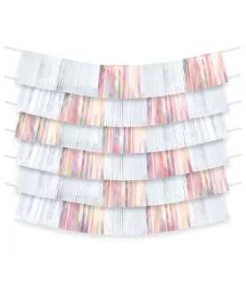 White Fringe Backdrop (9pc)