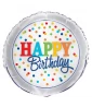 Rainbow Polka Dots Foil Mylar Balloon (1ct) Rainbow Polka Dots Foil Mylar Balloon (1ct)