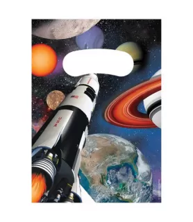 Happy Birthday 'Space Blast' Favor Bags (8ct)