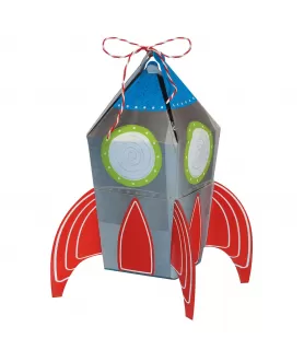 Happy Birthday Rocket Favor Boxes (8ct)