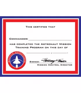 Happy Birthday 'Space Odyssey' Astronaut Certificates (12ct)