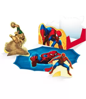 Spider-Man 'Spider Sense' Deluxe Punch-Out Table Decoration Book (91pc)