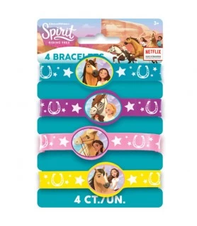 Spirit Riding Free Rubber Bracelets / Favors (4ct)