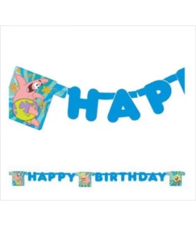 SpongeBob SquarePants 'Buddies' Happy Birthday Banner (8ft)