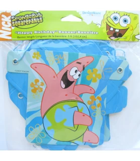SpongeBob SquarePants 'Buddies' Happy Birthday Banner (5ft)