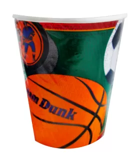 Sports 9oz Paper Cups (8ct)