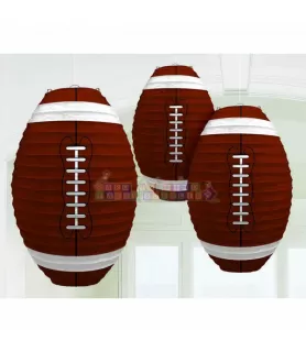 Football Paper Lanterns (3ct)