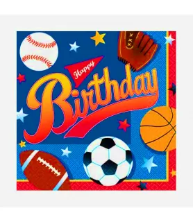 Sports 'Little Champs' Small Napkins (16ct)