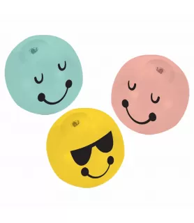 Birthday 'All Smiles' Inflatable Miniature Balls (8pcs)