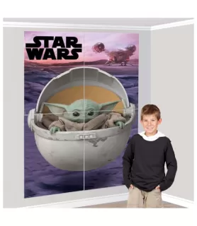 Star Wars 'The Mandalorian' Scene Setters Wall Decorating Kit (4pcs)