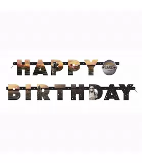 Star Wars The Mandalorian 'The Child' Jointed Happy Birthday Banner (1ct)