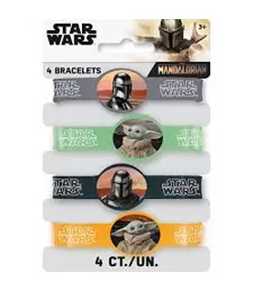 Star Wars The Mandalorian 'The Child' Rubber Bracelet Favors (4ct)