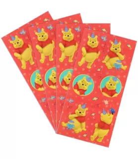 Winnie the Pooh '1 Year Happy' Stickers (4 sheets)