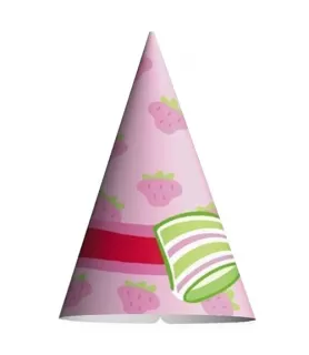 Strawberry Shortcake Cone Hats (8ct)