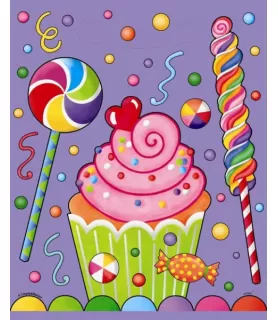 Happy Birthday 'Candy Party' Favor Bags (8ct)
