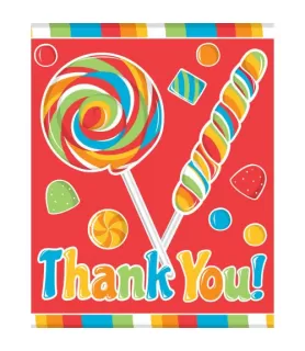 Happy Birthday 'Sugar Buzz' Thank You Notes w/ Envelopes (8ct)