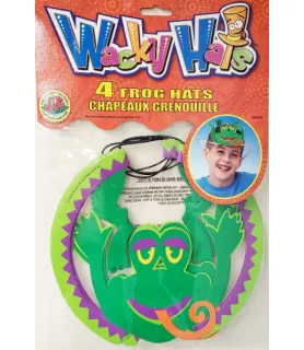 Frog Paper Wacky Hats / Favors (4ct)