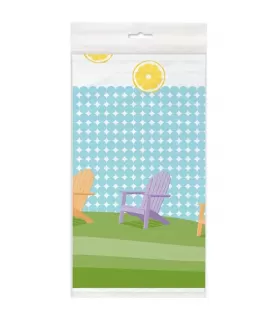 Summer 'Sunny Chairs' Plastic Table Cover (1ct)