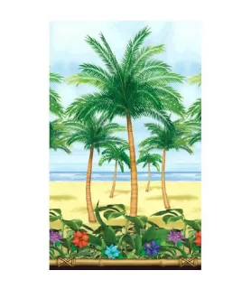 Hawaiian Luau Palm Tree Plastic Room Roll (1ct)