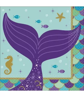 Mermaid 'Mermaid Wishes' Small Napkins (16ct)