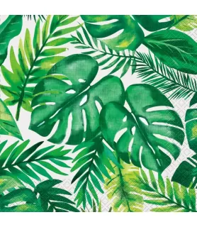 Summer 'Palm Tropical Luau' Lunch Napkins (16ct)
