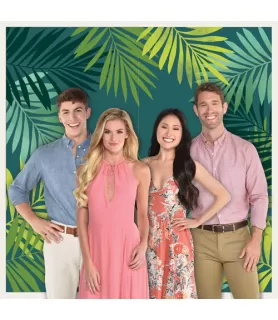 Summer 'Key West Palm Leaves' Wall Poster Decorating Kit (2pc)