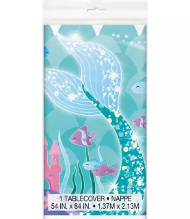 Mermaid Plastic Table Cover (1ct)