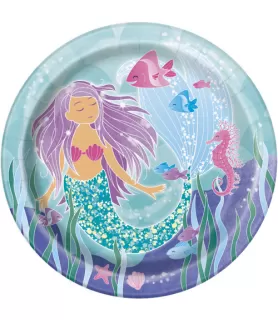 Mermaid Large Paper Plates (8ct)