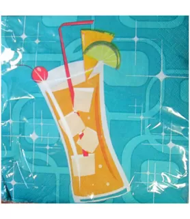 Summer 'Bottoms Up' Small Napkins (16ct)