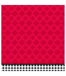 Summer Black and White Gingham Plastic Table Cover (1ct)
