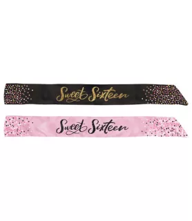 Sweet 16 'Blush' Reversible Sash (1ct)