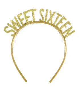 Sweet 16 'Blush' Glitter Headbands (6ct)