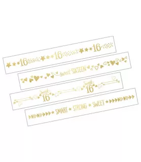 Sweet 16 'Blush' Temporary Tattoos (2 sheets)