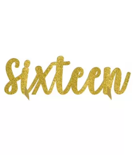 Sweet 16 'Blush' Glitter Stand-Up-Centerpiece (1ct)