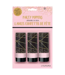 Sweet 16 'Blush' Confetti Poppers / Favors (3ct)