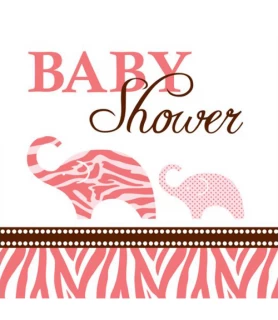 Wild Safari Girl Small Napkins (16ct)