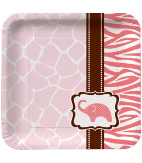 Wild Safari Girl Small Paper Plates (8ct)