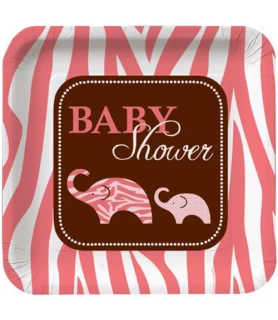 Wild Safari Girl Large Paper Plates (8ct)